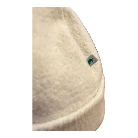 Turtle Fur Beanie Hat In White Fleece Girls OS - Picture 3 of 5